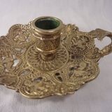 Hand boougeoir, cellar rat, openwork bronze