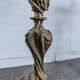 Pair of Candle Holders or Candelabra in Gilded Bronze