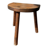 Tabouret tripode en bois