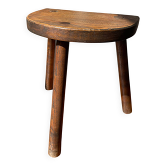 Tabouret tripode en bois