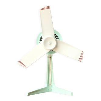 Ventilateur Calor bleu vert, années 50