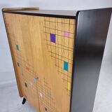 Vintage Wood Wardrobe, 1960s