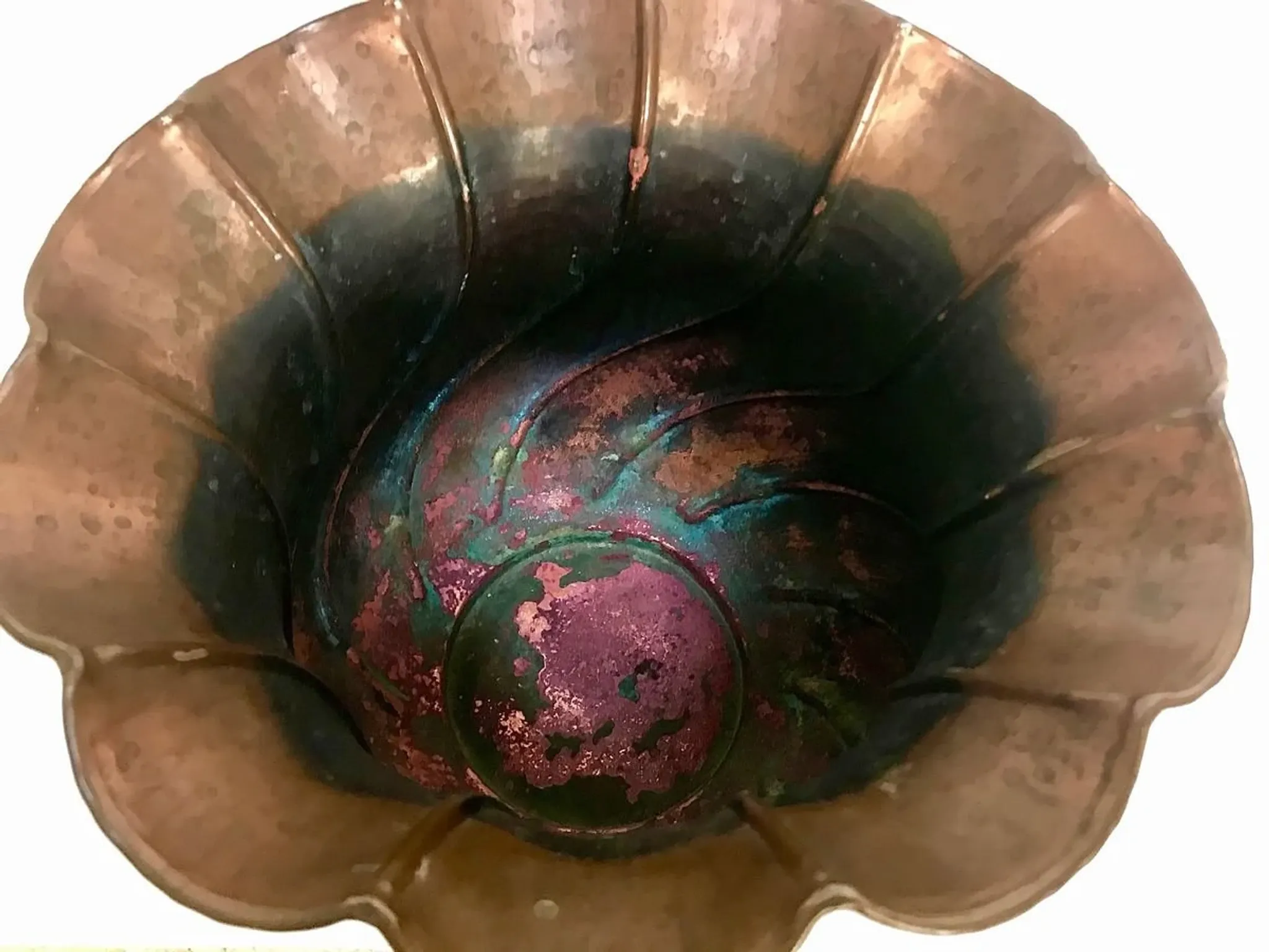 Copper Cachepot by Egidio Casagrande for Borgo Valsugana, Italy 1950s