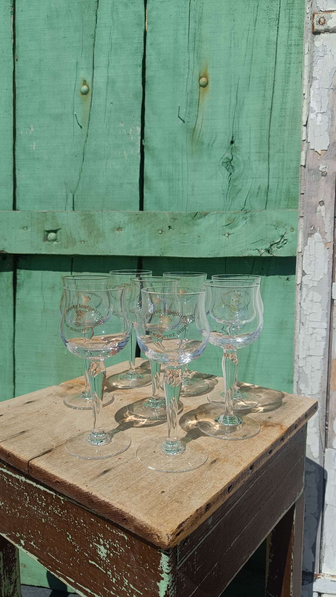 Chinon Rabelaisian glasses – Touraine – vintage glassware