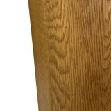 Porte-parapluie vintage en chêne, design de rangement minimaliste des années 60