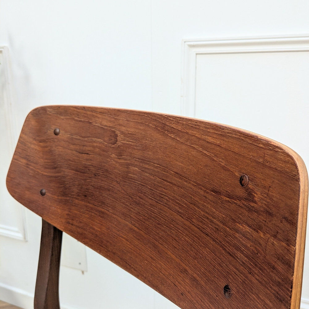 Chaises scandinave teck & tissu