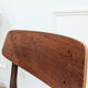Chaises scandinave teck & tissu