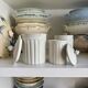 3 white Limoges porcelain Aluminate jars