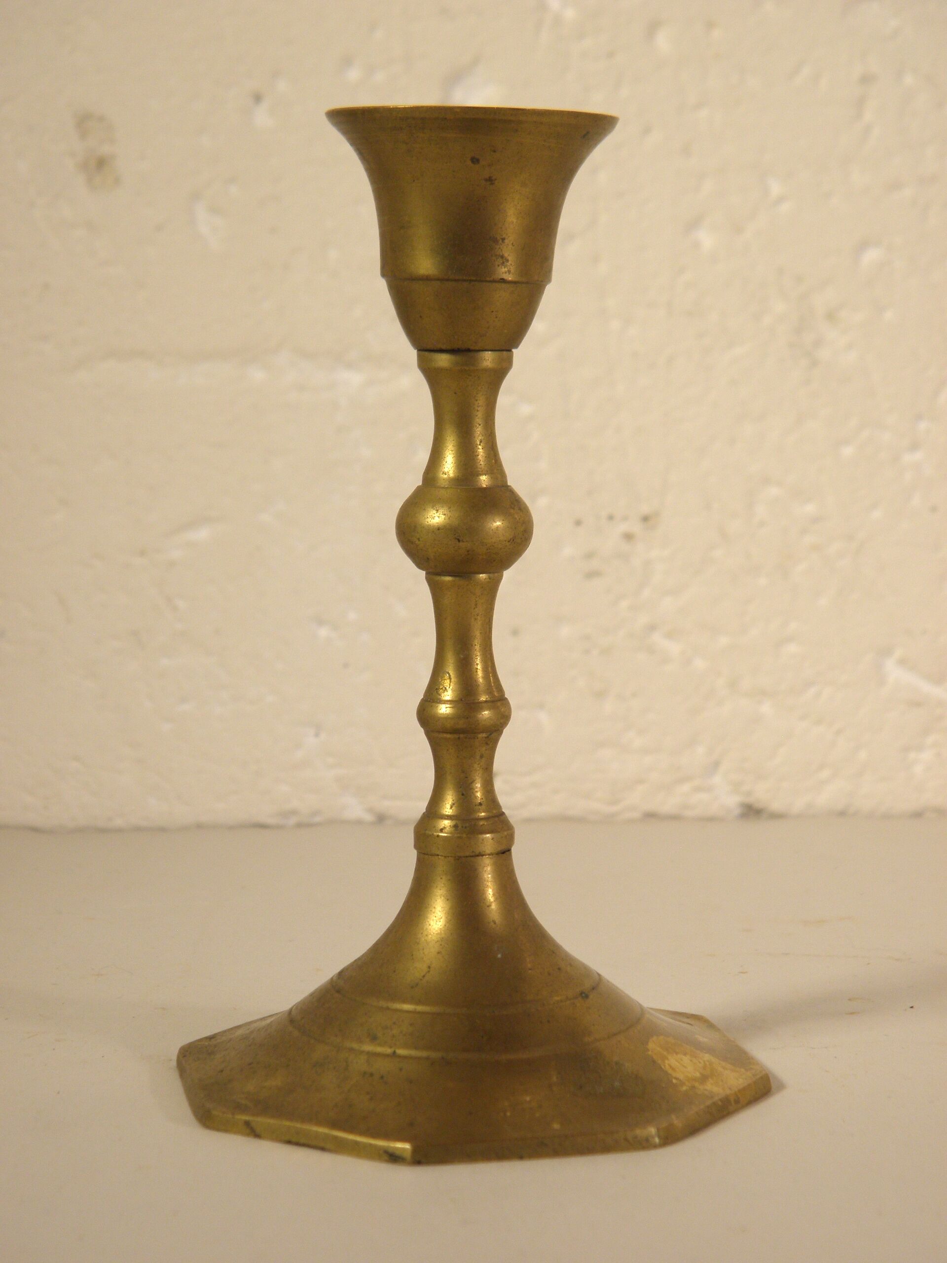 Brass candle holder 12 cm