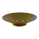 Plateau Carl Auböck II in brass, bowl, catchall, Maria Theresia piece, Austria, 1950s.