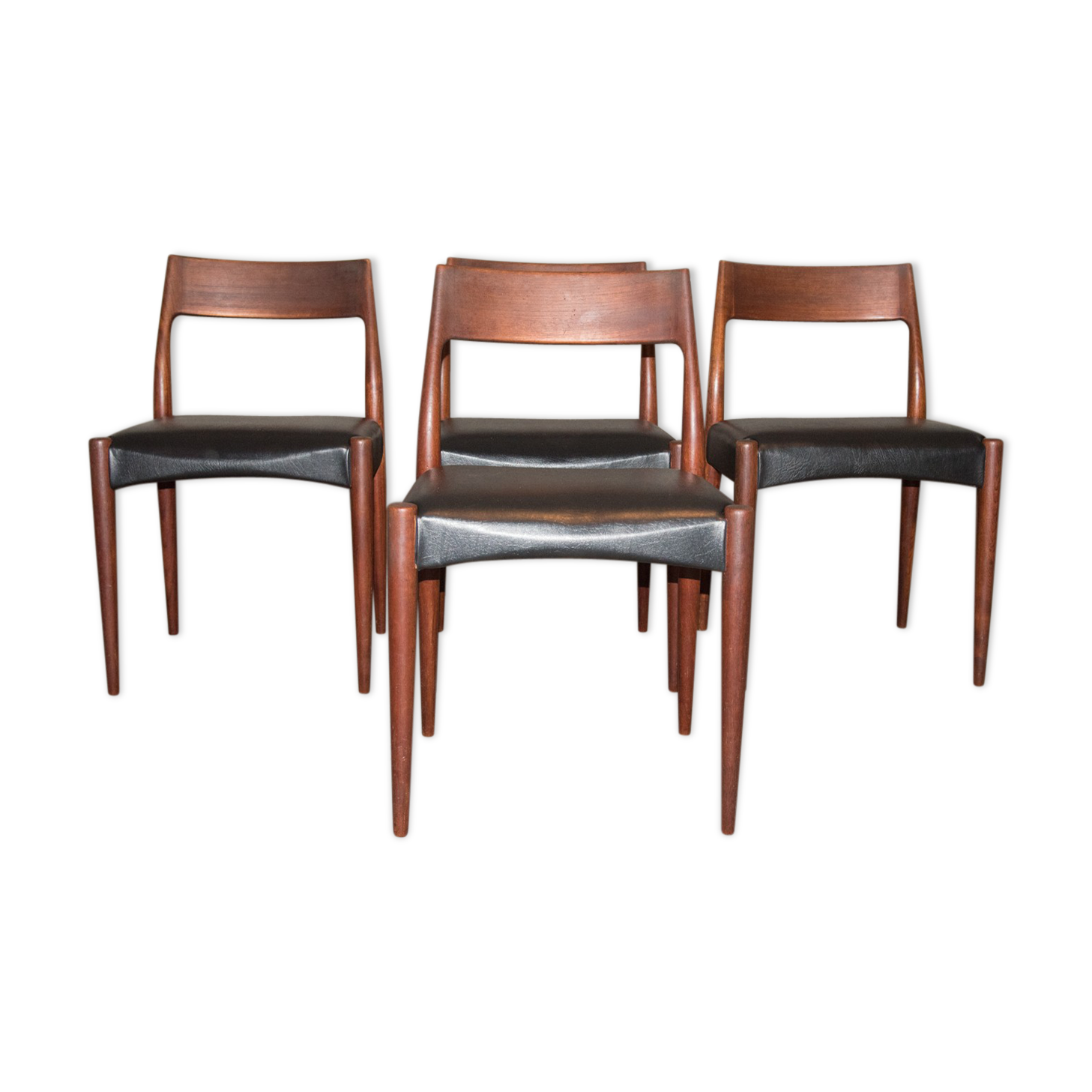 Series of 4 chairs, model MK175, 1961