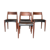 Series of 4 chairs, model MK175, 1961