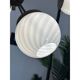 Italian Burnished Sputnik Chandelier in Milky-White Swirl Style Murano Glas