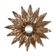 Plafonnier fleur métal années 70