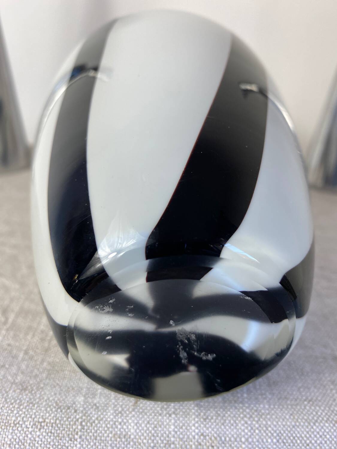 Designer two-tone glass vase