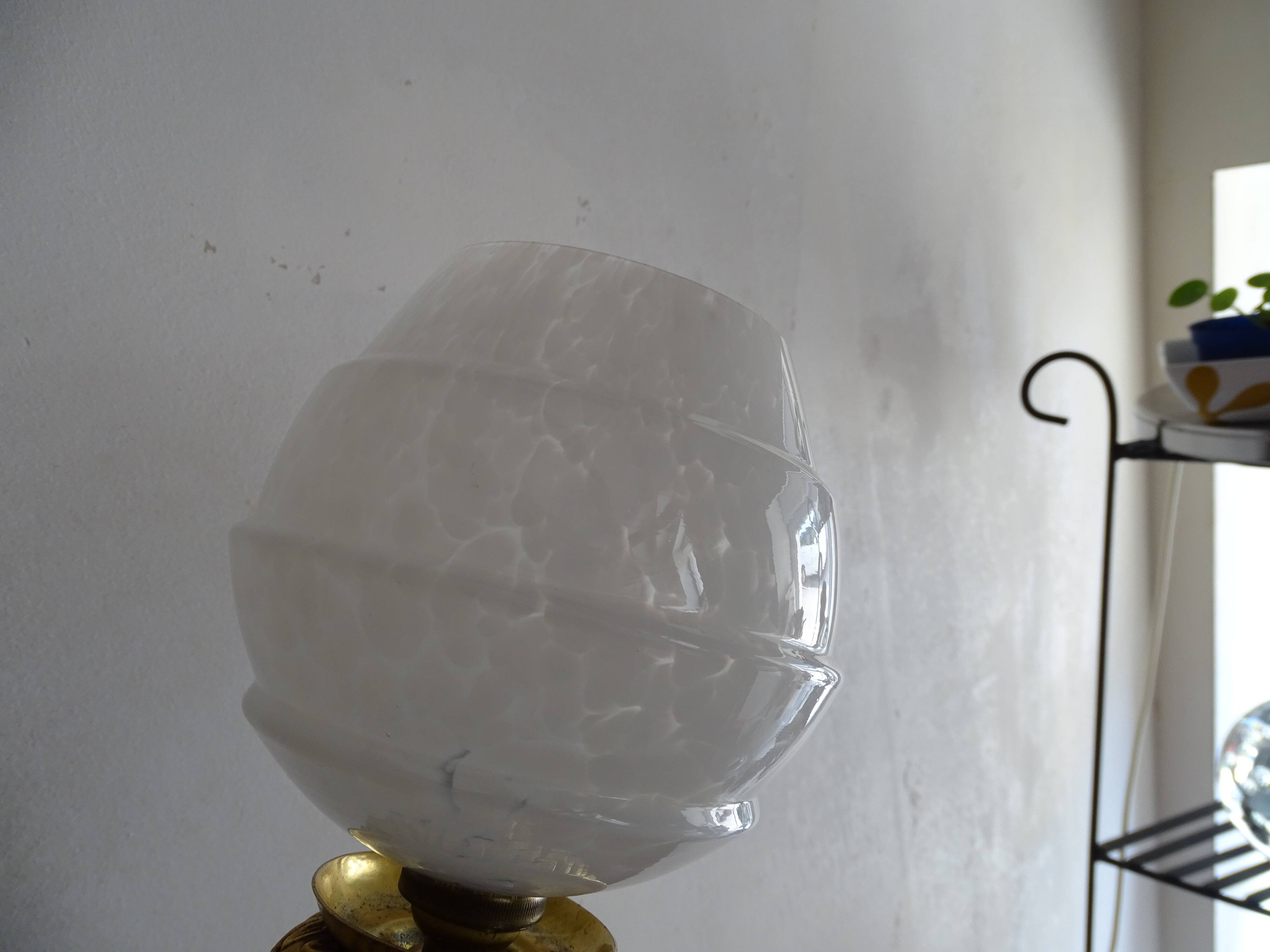 Table lamp foot bronze Art Deco style