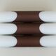 Wall lamp design klaus link for neuhaus-leuchten 1960s metal satin glass