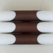 Wall lamp design klaus link for neuhaus-leuchten 1960s metal satin glass