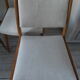 Series of 4 vintage chairs from the 50s in beech