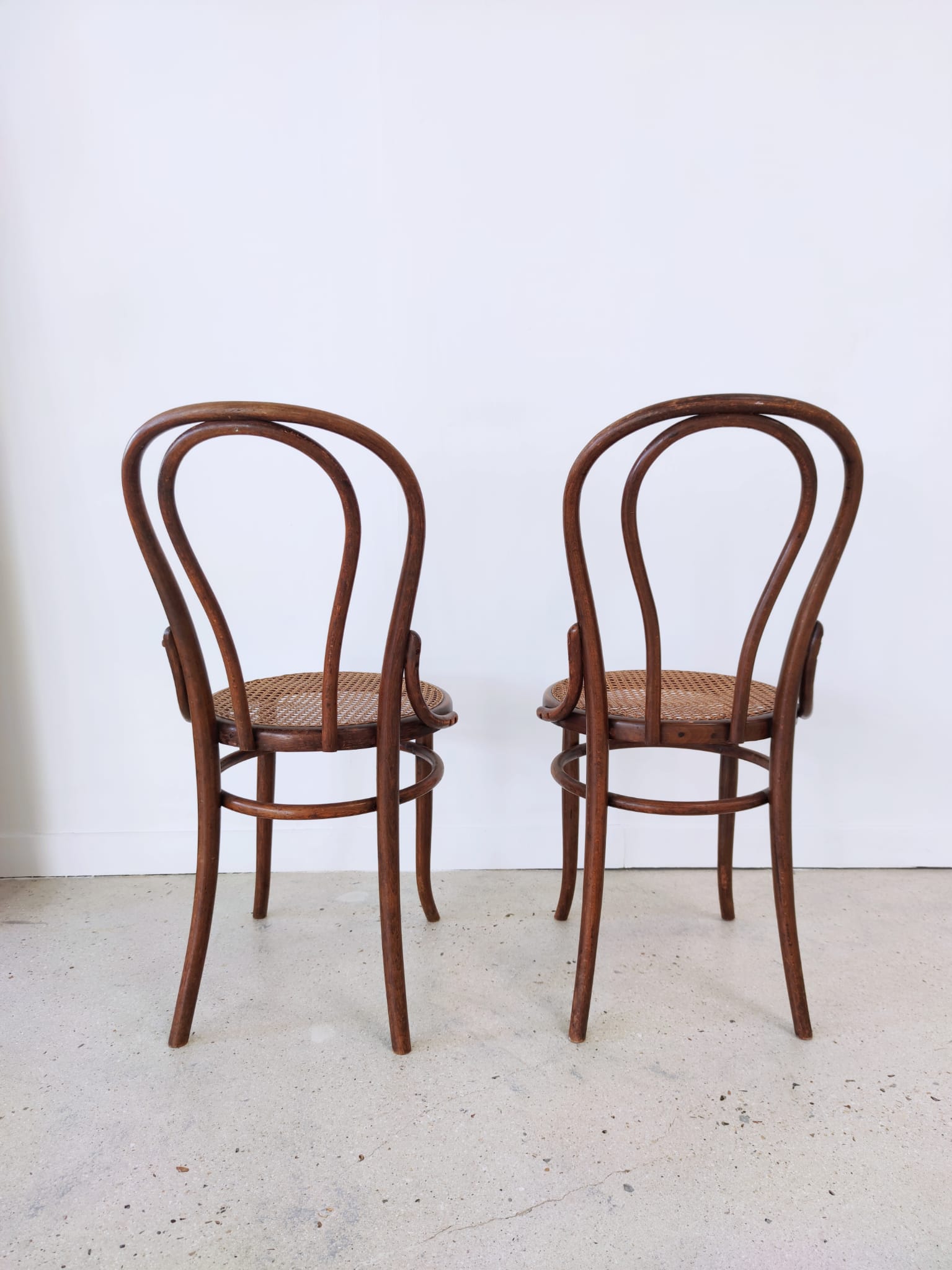 Pair of chairs cannée Fischel bistro