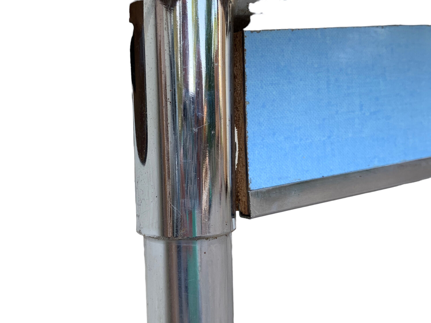 Blue formica table Sogemap 1960