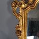 Old Italian mirror carved wood gilded with gold leaf 64x37 cm SB