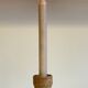 Geometric Hand CANDLE HOLDER Stoneware VINTAGE France