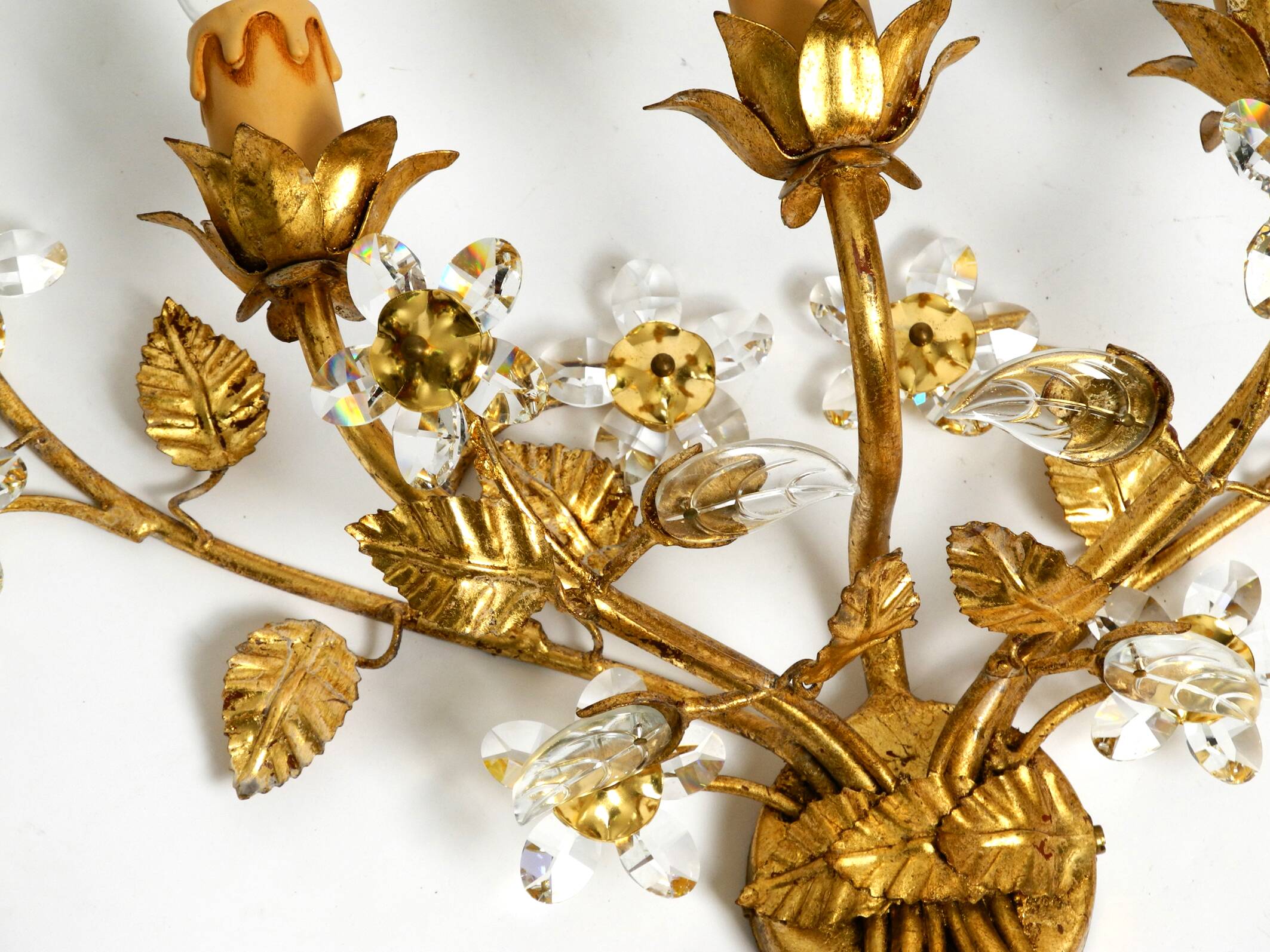 Applique florentine dorée, Italie années 1980