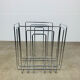 Chrome metal magazine rack by Willy Glaeser for TMP, 1980s.