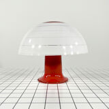 Orange mushroom table lamp, 1970