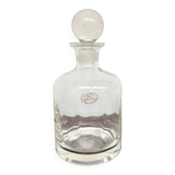 Carafe à whisky vintage en cristal de Paris avec étiquette d’origine