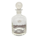 Vintage crystal whisky carafe from Paris with original label.