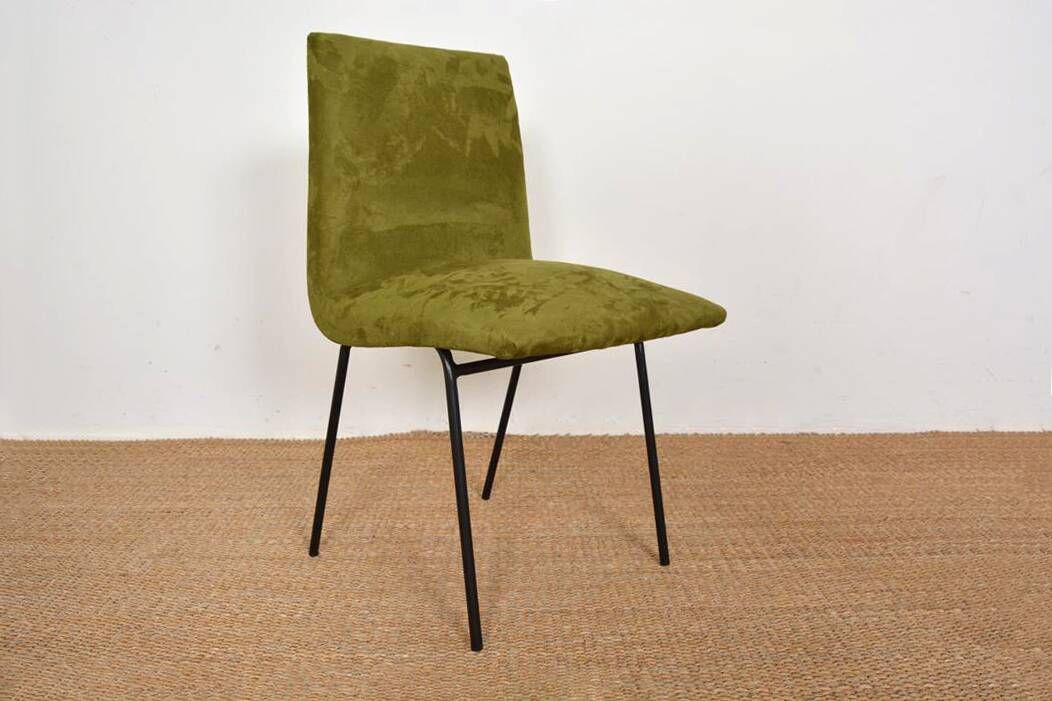 Set of 6 Paulin chairs model CM 145 produced by Meubles TV in 1954