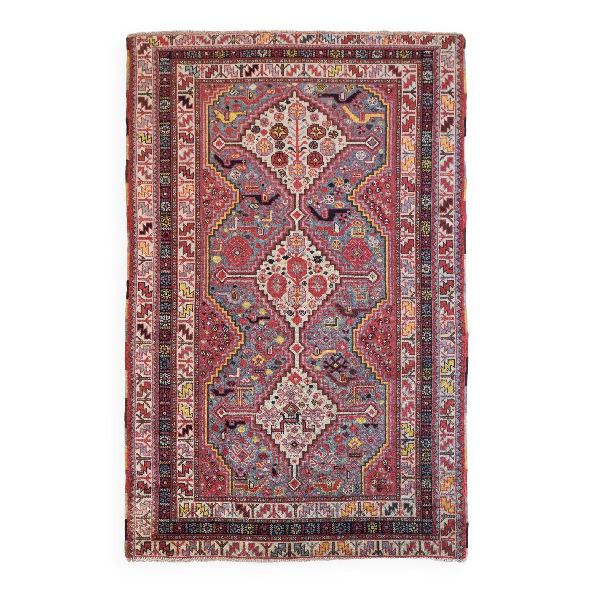 Vintage - Handwoven Azerbaijani Rug