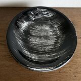 Set of 6 salins 1960s golfe juan black calotte plates