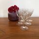 Set of 6 engraved wine glasses