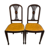 Art deco wood chairs / new inlaid