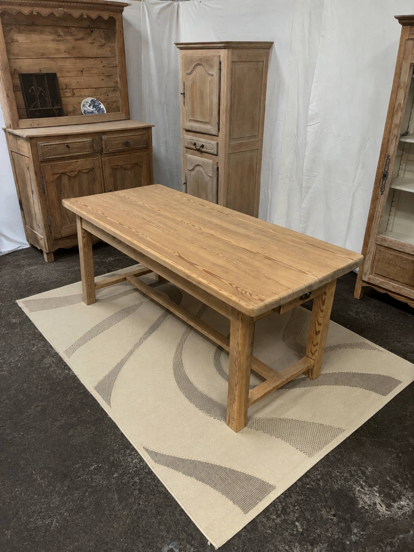 Table de ferme en pin massif