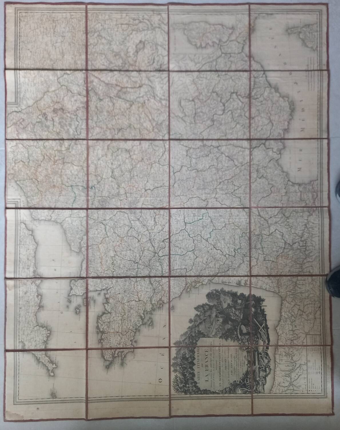 Old geographical map