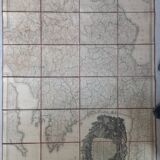 Old geographical map