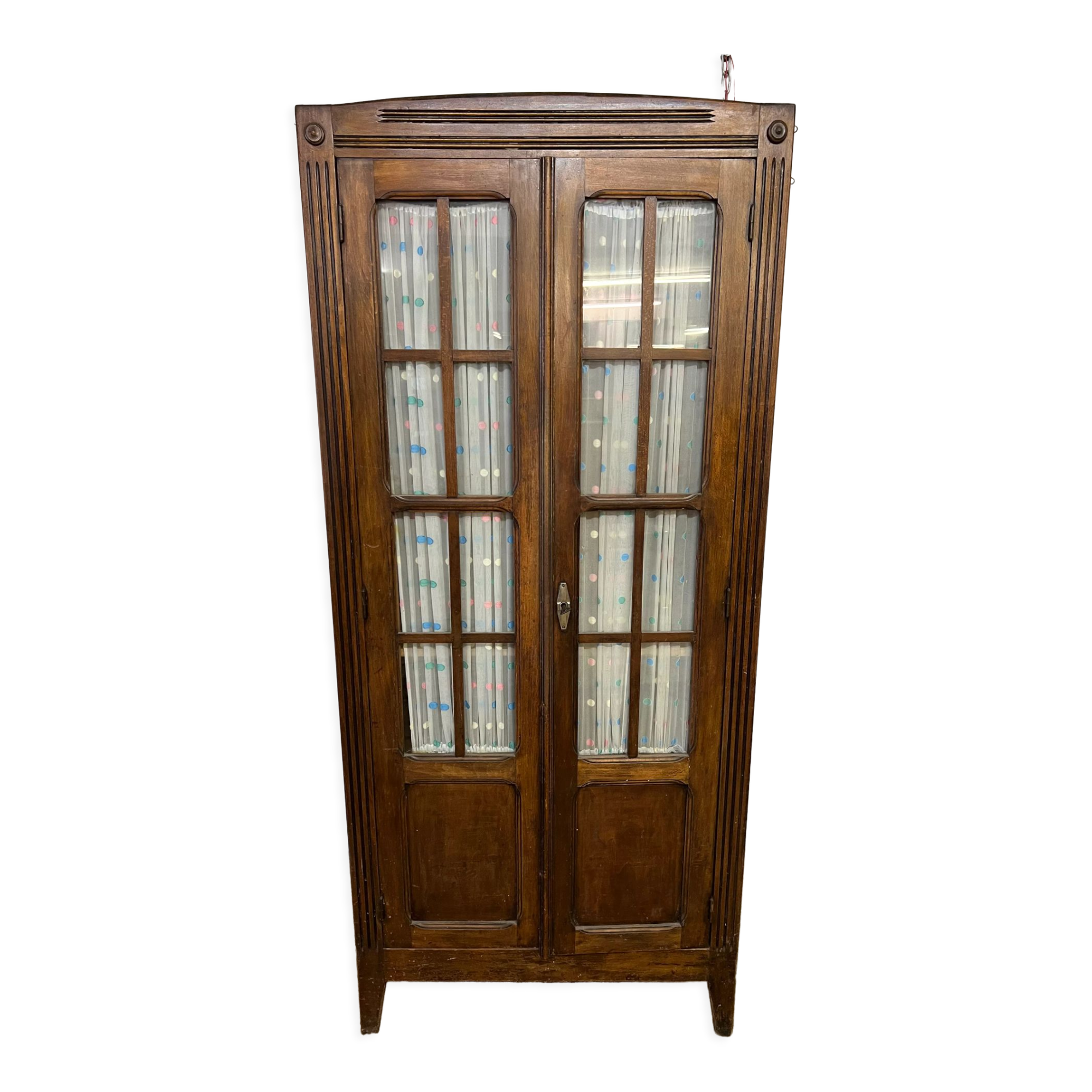 Old glazed Parisian wardrobe