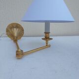 Pair of gilded bronze wall lamps