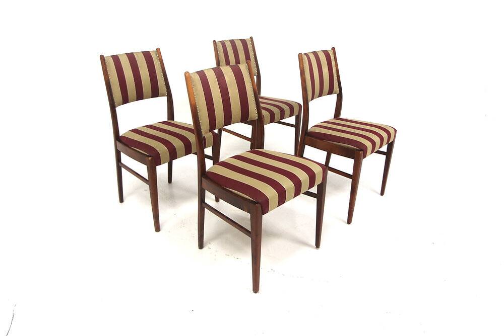 Set of 4 beech chairs, Bröderna Andersson, Sweden, 1950.