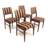 Set of 4 beech chairs, Bröderna Andersson, Sweden, 1950.