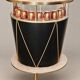 Vintage wooden and brass salon bar