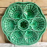 6 Sarreguemines slurry oyster plates