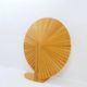 Pine folding screen in the shape of a fan, modern style, France, 1970s - Ø 113cm