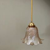 Vintage tulip ride in amber and pearlescent glass
