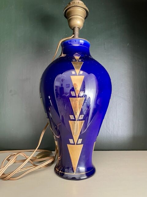 Art Deco lamp Boch la Louvière ceramic