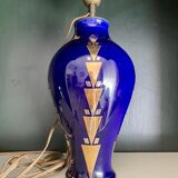 Art Deco lamp Boch la Louvière ceramic